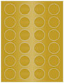 Rich Gold Soho Round Labels (24 per sheet - 5 sheets per pack)