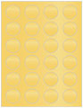 Gold Soho Round Labels (24 per sheet - 5 sheets per pack)