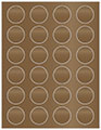 Bronze Soho Round Labels (24 per sheet - 5 sheets per pack)