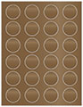 Bronze Soho Round Labels (24 per sheet - 5 sheets per pack)
