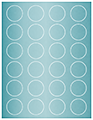 Caspian Sea Soho Round Labels (24 per sheet - 5 sheets per pack)