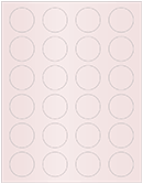 Blush Soho Round Labels (24 per sheet - 5 sheets per pack)