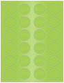 Sour Apple Soho Round Labels (24 per sheet - 5 sheets per pack)
