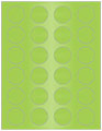 Sour Apple Soho Round Labels (24 per sheet - 5 sheets per pack)