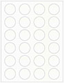 Crystal Soho Round Labels (24 per sheet - 5 sheets per pack)