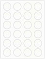 Crystal Soho Round Labels (24 per sheet - 5 sheets per pack)