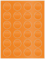 Mandarin Soho Round Labels (24 per sheet - 5 sheets per pack)