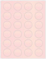 Rose Soho Round Labels (24 per sheet - 5 sheets per pack)