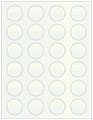 Metallic Aquamarine Soho Round Labels (24 per sheet - 5 sheets per pack)