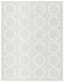 Lustre Soho Round Labels (24 per sheet - 5 sheets per pack)