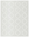 Lustre Soho Round Labels (24 per sheet - 5 sheets per pack)
