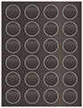 Onyx Soho Round Labels (24 per sheet - 5 sheets per pack)