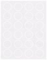 Linen Solar White Soho Round Labels (24 per sheet - 5 sheets per pack)