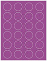 Plum Punch Soho Round Labels (24 per sheet - 5 sheets per pack)