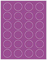 Plum Punch Soho Round Labels (24 per sheet - 5 sheets per pack)