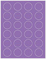 Grape Jelly Soho Round Labels (24 per sheet - 5 sheets per pack)