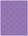 Grape Jelly Soho Round Labels (24 per sheet - 5 sheets per pack)