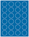 Adriatic Soho Round Labels (24 per sheet - 5 sheets per pack)