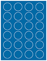 Adriatic Soho Round Labels (24 per sheet - 5 sheets per pack)