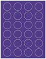 Indigo Soho Round Labels (24 per sheet - 5 sheets per pack)