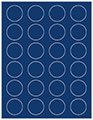 Sapphire Soho Round Labels (24 per sheet - 5 sheets per pack)