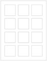 Crest Solar White Soho Square Labels 2 x 2 (12 per sheet - 5 sheets per pack)
