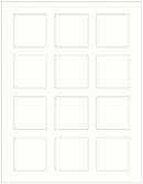 Crest Natural White Soho Square Labels 2 x 2 (12 per sheet - 5 sheets per pack)