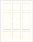 Textured Bianco Soho Square Labels 2 x 2 (12 per sheet - 5 sheets per pack)