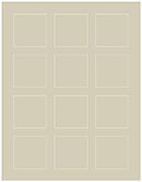 Desert Storm Soho Square Labels 2 x 2 (12 per sheet - 5 sheets per pack)