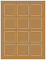 Natural Kraft Soho Square Labels 2 x 2 (12 per sheet - 5 sheets per pack)