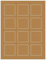 Natural Kraft Soho Square Labels 2 x 2 (12 per sheet - 5 sheets per pack)