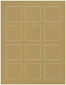 Natural Kraft Soho Square Labels 2 x 2 (12 per sheet - 5 sheets per pack)