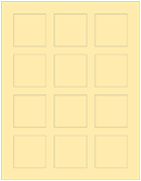 Sunflower Soho Square Labels 2 x 2 (12 per sheet - 5 sheets per pack)