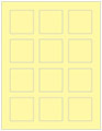 Sugared Lemon Soho Square Labels 2 x 2 (12 per sheet - 5 sheets per pack)