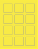 Lemon Drop Soho Square Labels 2 x 2 (12 per sheet - 5 sheets per pack)