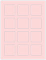 Pink Feather Soho Square Labels 2 x 2 (12 per sheet - 5 sheets per pack)