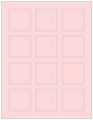 Pink Feather Soho Square Labels 2 x 2 (12 per sheet - 5 sheets per pack)