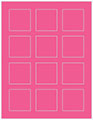 Raspberry Soho Square Labels 2 x 2 (12 per sheet - 5 sheets per pack)