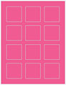 Raspberry Soho Square Labels 2 x 2 (12 per sheet - 5 sheets per pack)