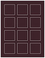 Eggplant Soho Square Labels 2 x 2 (12 per sheet - 5 sheets per pack)