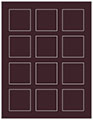 Eggplant Soho Square Labels 2 x 2 (12 per sheet - 5 sheets per pack)