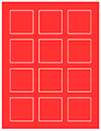 Rouge Soho Square Labels 2 x 2 (12 per sheet - 5 sheets per pack)