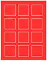 Rouge Soho Square Labels 2 x 2 (12 per sheet - 5 sheets per pack)