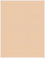 Latte Soho Square Labels 2 x 2 (12 per sheet - 5 sheets per pack)