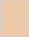 Latte Soho Square Labels 2 x 2 (12 per sheet - 5 sheets per pack)