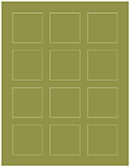 Olive Soho Square Labels 2 x 2 (12 per sheet - 5 sheets per pack)