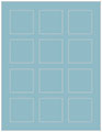 Textured Aquamarine Soho Square Labels 2 x 2 (12 per sheet - 5 sheets per pack)