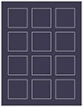 Navy Soho Square Labels 2 x 2 (12 per sheet - 5 sheets per pack)
