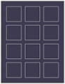 Navy Soho Square Labels 2 x 2 (12 per sheet - 5 sheets per pack)