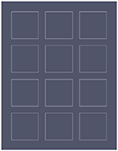Navy Soho Square Labels 2 x 2 (12 per sheet - 5 sheets per pack)